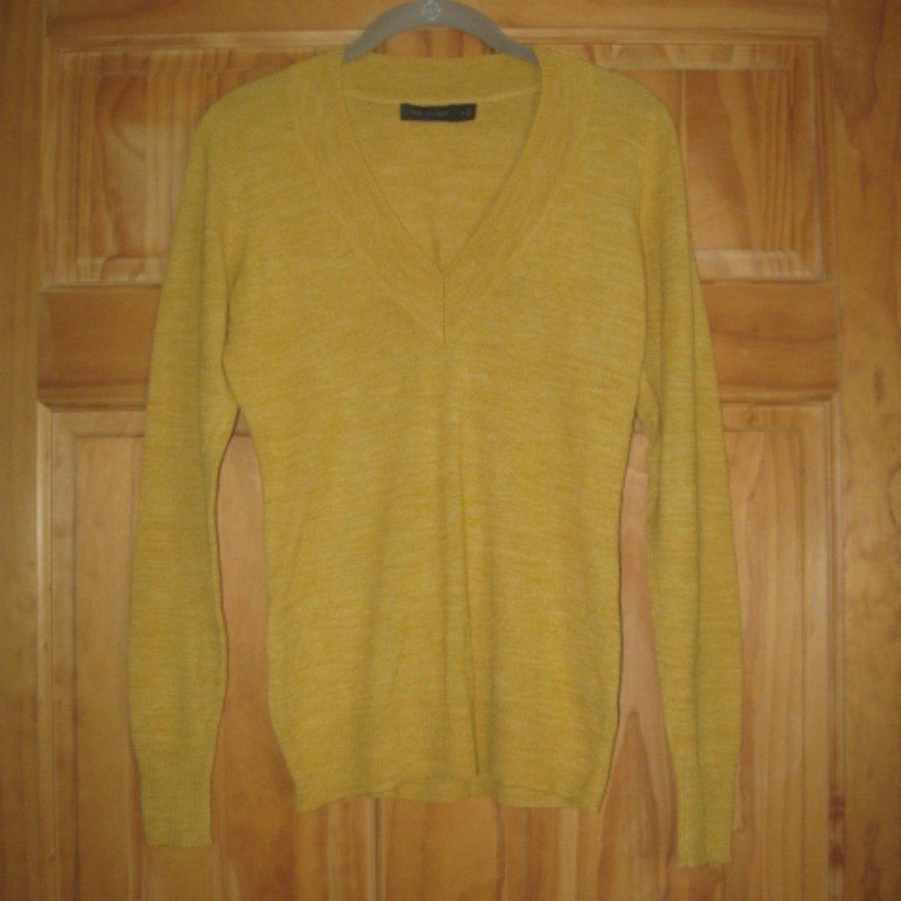 The Limited Yellow V Neck Sweater